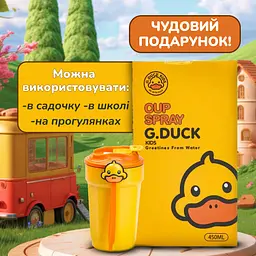 Термочашка G. Duck 450 мл з кришкою на защіпці, жовтий Happy Life HP28489 - мініатюра 14