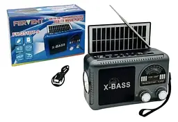 Портативний радіоприймач FERVENT FR-251BT-S – Bluetooth FM/AM/SW USB/TF акумуляторний - мініатюра 2