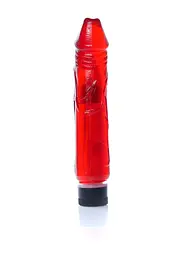 Реалістичний вібратор B - Series EasyLove Boss Series Juicy Jelly 22 см червоний - мініатюра 3