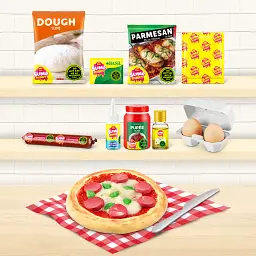 Ігровий набір зі слаймами SLIME MART серії "Shopping Basket" – ПІЦА - мініатюра 2