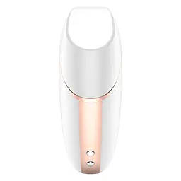 Стимулятор Satisfyer Love Triangle Вакуумний кліторальний з вібрацією, 14.5х5.6 см білий - мініатюра 7