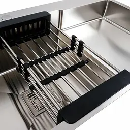 Кухонна мийка 78x50С L нержавійка Platinum Handmade (поглиблена полиця, 3.0/1.0 мм), Нержавіюча сталь - мініатюра 4