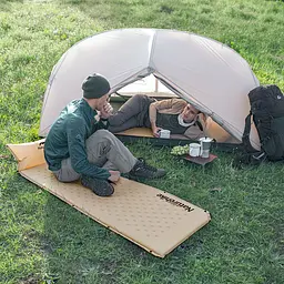 Килимок самонадувний Naturehike (NH15Q002-D) 2,5м - одномісний - з подушкою - бежевий - мініатюра 5