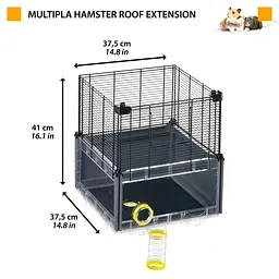 Модуль розширення для модульних клітов для гризунів Ferplast Multipa Hamster Roof Extension 37,5x37,5x41 см 57008017 - мініатюра 2