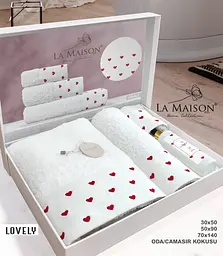 Подарунковий набір рушників з парфумом Lovely La Maison pbe0051106 - мініатюра 4