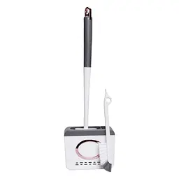 Комплект аксесуарів для туалету з підставкою, темно-сірий Household Cleaning Products HP-35015-48DG - мініатюра 4