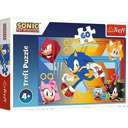 Пазли Trefl Sonic Сонік в дії 17387 60 ел. Різнокольоровий