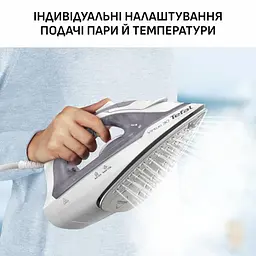Праска Tefal Virtuo 30 2000 Вт 240 мл паровий удар 120 г постійна пара 27 г керамічна підошва сіро-фіолетовий - мініатюра 6