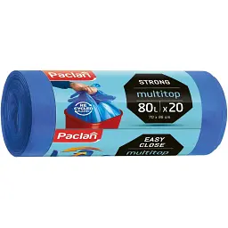 Пакети для сміття Paclan Multitop 80 л 20 шт.