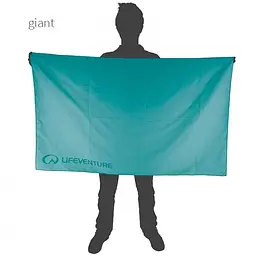 Рушник Lifeventure Recycled Soft Fibre Trek Giant Світло-блакитний - мініатюра 2