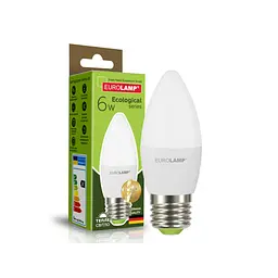 Лампочка Eurolamp LED CL 6W E27 3000K 220V (LED-CL-06273(P)) - мініатюра 2
