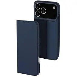 Чохол-книжка Dux Ducis з кишенею для візиток для Apple iPhone 17 Pro (6.3) Синій