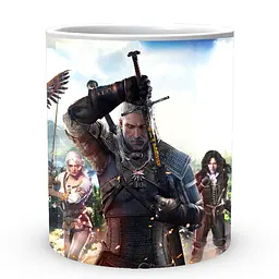 Кухоль GeekLand The Witcher Відьмак Геральт Цірі Єнніфер TW 002.033 330 мл білий - мініатюра 2