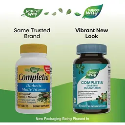 Мультивітаміни для діабетиків Nature's Way Diabetic Multi-Vitamin 90 таблеток - мініатюра 5