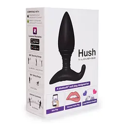Анальна пробка Lovense Hush 12.1 см (чорний) - мініатюра 5