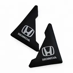 Захист кутів дверей Honda 2 шт Гумові 45х58х47 мм на скотчі Чорні Посилені (протиударні чохли від сколів)