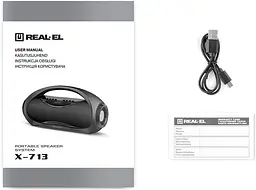 Портативна акустика REAL-EL X-713 Black [82789] - мініатюра 9