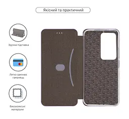 Чехол-книжка для Xiaomi Redmi 15 4G, G-Case, фиолетовый, кожаный чехол-книга из экокожи (PU) и TPU, с магнитом, с подставкой и вместительным кардхолдером, противоударный, защита всего корпуса, ArmorStandart (ARM87090) - мініатюра 3