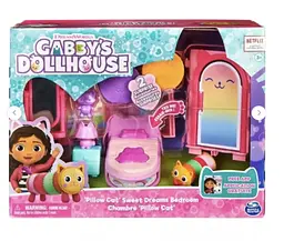 Ігровий набір Спальня Ляльковий будиночок Габбі Spin Master Gabby's Dollhouse Pillow Cat's Sweet Dreams Bedroom з фігуркою та аксесуарами (SKU-184)