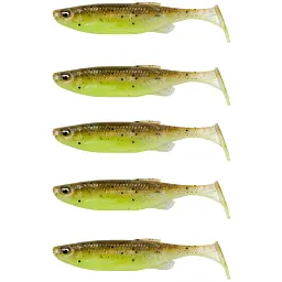 Силікон Savage Gear Fat Minnow T-Tail 105 мм 11.0g Green Pearl Yellow (5 шт/уп)