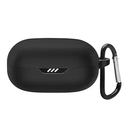 Силіконовий чохол для навушників JBL Wave Flex, Hang Case, чорний, ультратонкий захисний кейс товщиною 2 мм, захист від подряпин, пилу та ударів, компактний, з карабіном для кріплення, ArmorStandart (ARM73550)