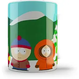Кухоль GeekLand South Park Ерік, Стен, Кенні та Кайл SP.02.11 330 мл сірий - мініатюра 3