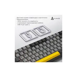 Клавіатура Ajazz AK820 MAX Magnetic Switch RGB USB Black (AK820MAX-WM-BGY) - мініатюра 5