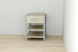Тумба універсальна Ferrum-decor Вів'єн 1/2 50x41x40 сірий ДСП Дуб Сонома 16мм (FRD-104136)