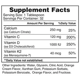 Вітамінно-мінеральний комплекс Earths Creation Calcium & VitD3+K2 Drink 474 мл (1091-817 489) - мініатюра 2