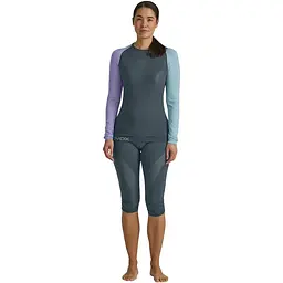 Термокофта Ortovox 120 Comp Light Long Sleeve W L Сірий/Синій (1054-025.001.1236) - мініатюра 4