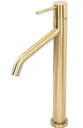 Змішувач для умивальника Rea Level високий, gold brush (REA-B6217) - мініатюра 4