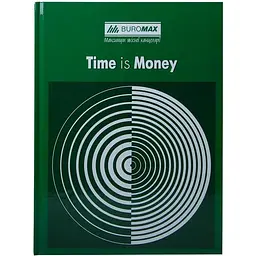 Книга обліку Buromax Time is money 96 аркушів в клітинку А4 зелений (BM.2400-104)