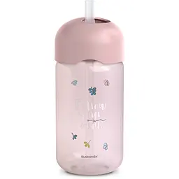 Пляшка Suavinex Bear Family з трубочкою 340 мл рожева (402650) - мініатюра 2