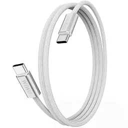 Дата кабель WIWU C101 Essen Type-C to Type-C 240W 1.5 м White