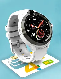 Дитячий розумний смарт-годинник Lemfo Y06 4G з Sim-картою GPS-трекером і відеозв'язком Білий - мініатюра 4