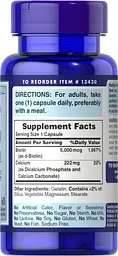 Біотин Puritan's Pride Biotin 5000 mcg 120 капсул - мініатюра 2