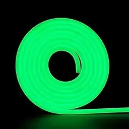 Стрічка неонова силіконова LED Neon з блоком живлення 5M 12Вт-220Вт Зелена