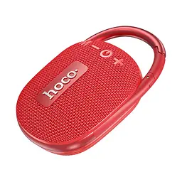 Портативна bluetooth колонка Hoco HC17 TWS з LED підсвічуванням червоний - мініатюра 3