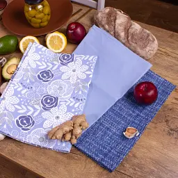 Набір рушників MirSon №642 Blue kitchen 50х30 см 3 шт. (2200006740827) - мініатюра 2