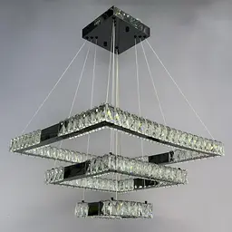 Люстра Linisoln 7965-60*40*20 BK метал, кришталь, LED, чорний, 100 Вт - мініатюра 3