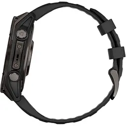 Смарт-годинник Garmin Fenix 8 AMOLED Sapphire 47mm Carbon Gray DLC Titanium with Black/Pebble Gray Silicone Band (010-02904-20) [115046] - мініатюра 4