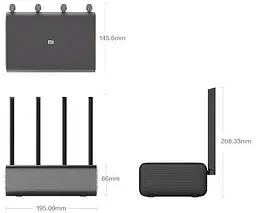 Роутер маршрутизатор Xiaomi Mi WiFi Router Pro R3P DVB4206CN - мініатюра 5