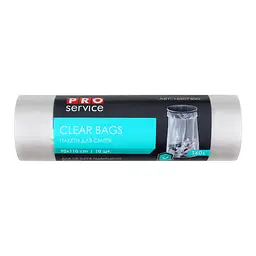 Пакети для сміття PRO service Clear Bags, 160 л, 10 шт., прозорий (16207400) - мініатюра 2