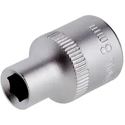 Головка торцева шестигранна Intertool 8мм x 1/2" матова