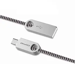 Кабель AWEI CL-30 MicroUSB 1m Grey - мініатюра 2