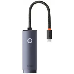 Перехідник Baseus Lite Series Ethernet Adapter Type-C to RJ45 LAN Port (100Mbps) WKQX000201