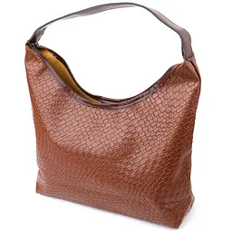 Жіноча сумка з переплетеної екошкіри Vintage s_15142 коричнева