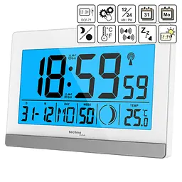 Годинник настільний Technoline WS8056 White/Silver (WS8056) - мініатюра 3