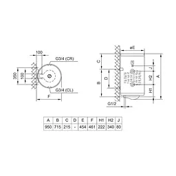 Бойлер непрямого нагріву TIKI Econ MCR 120V9 (700166) - мініатюра 2
