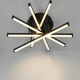 Стильна чорна LED люстра Diasha SX813/5BK 70W до 16 м2 у сучасному стилі